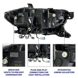 Toyota Tacoma Headlights - Front - FORM Lighting - Triple bi-LED Projectors - `16-`23